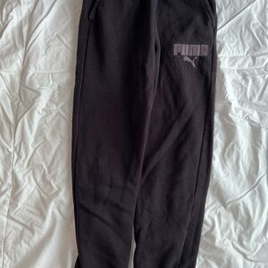 Puma Black Boys Joggers  Medium 10-12